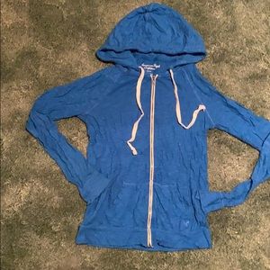 Blue American Eagle zip up